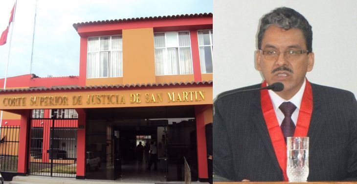  Suspenden por cuatro meses a expresidente de la Corte Superior de Justicia de San Martín