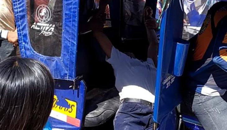  Juanjuí: Mototaxista atropella a anciano y se da a la fuga, el hecho ocurrió en el paradero de autos de esa ciudad