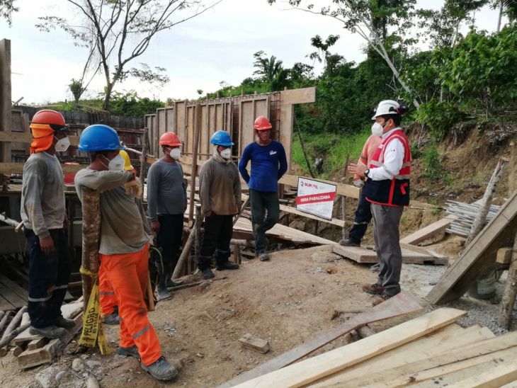  Sunafil paraliza obra de construcción en la carretera Chazuta – Curiyacu por exposición de grave riesgo a la vida de los trabajadores