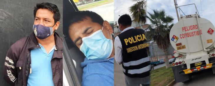  Dos detenidos tras incautar más de 25 paquetes de droga que iban dentro de camión cisterna de propiedad de un conocido grifo de Tarapoto