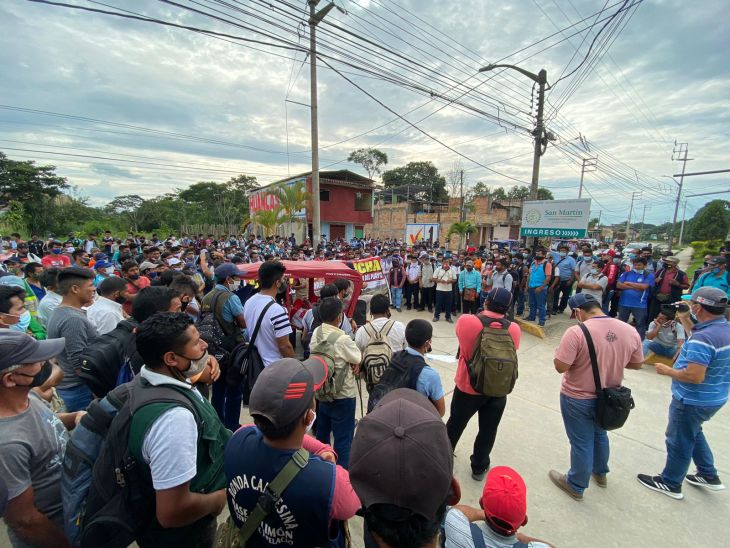  Anoche el Fedeiman y las Rondas Campesinas levantaron paro luego de acuerdos con el Gobierno Regional de San Martín