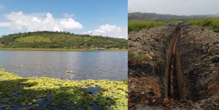  Ricuricocha: El Ing. Wildor Estela, señaló que no existe ninguna autorización del ALA Tarapoto para realizar trabajos de instalación de tubería con orientación hacia la Laguna