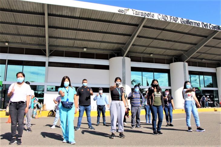  Hospital Perú refuerza con 10 médicos y 5 enfermeras respuesta rápida contra la COVID en hospital de EsSalud Tarapoto