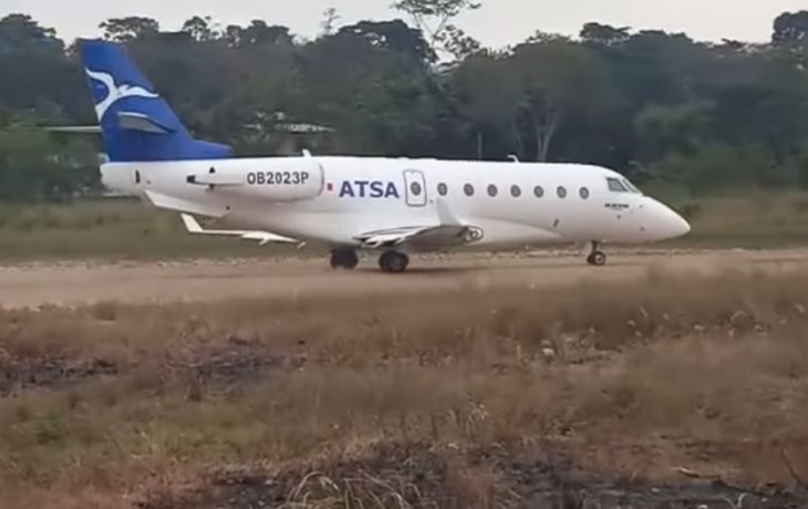  Confirman que aeronave aterrizó en el aeródromo de Bellavista por un error de coordenada