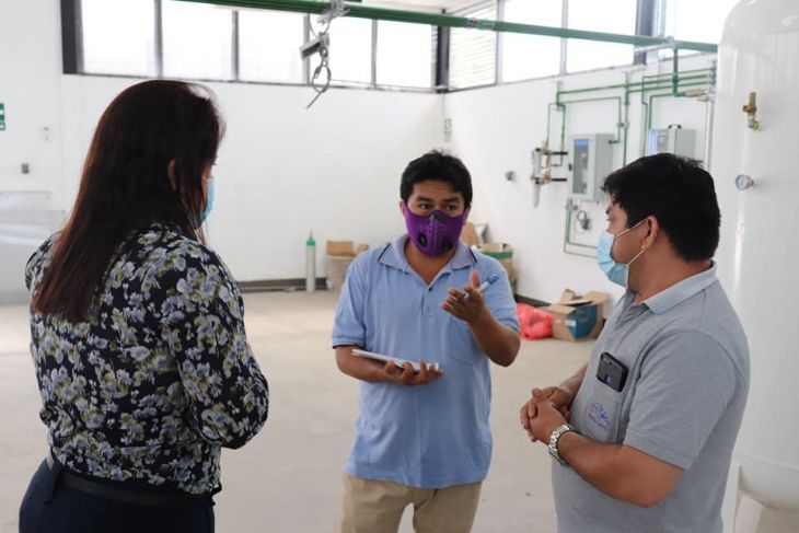  Frecides inspeccionó las instalaciones del hospital II 2 – Minsa de Tarapoto con la finalidad de verificar el funcionamiento de las plantas de oxígeno que fueron instaladas hace varios meses