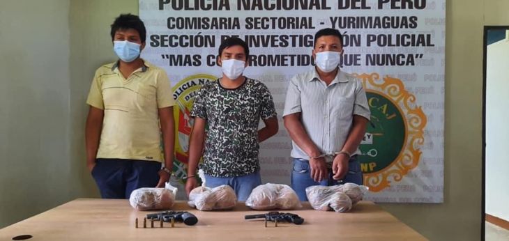  Yurimaguas: Decomisan más de 6 kilos de alcaloide de cocaína y dos armas de fuego
