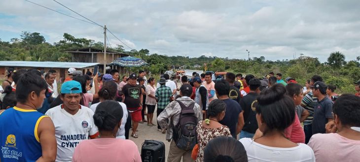  Frente de Defensa de Yarina, anunció que a partir del próximo lunes radicalizarán su medida de lucha con el bloqueo de la carretera entre Tarapoto y Yurimaguas