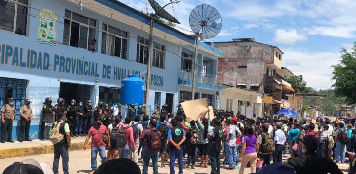  Huallaga: Pobladores de Pasarraya y Nueva Vida, exigen mejoramiento de su carretera al alcalde provincial Carlos Ramírez Saldaña