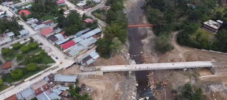  Esta semana empresa constructora entregará el puente vehicular sobre el río Cumbaza que unirá a San Antonio con Tarapoto