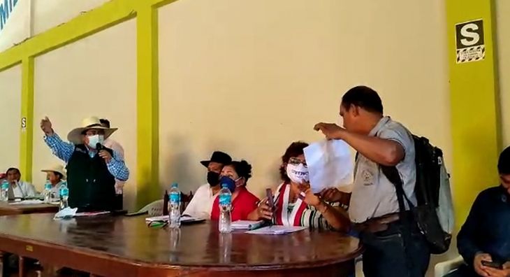  Dirigentes y productores de la APEAR y Federación Regional de Productores de arroz de San Martín, no permitieron participación del Viceministro de Agricultura Jorge Alberto Muro en Bellavista