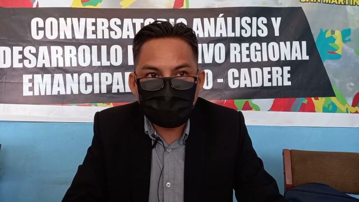  Secretario Regional del Sutep, Mauro Mitma, cuestiona resolución que prohibe reinicio de clases semipresenciales en San Martín