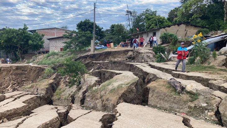  Región Amazonas sigue en emergencia, localidad de San Isidro de Bagua se hunde y deja 80 familias damnificadas