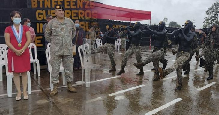  Fuerzas Especiales N°26 de Uchiza en el Alto Huallaga con nuevo comando