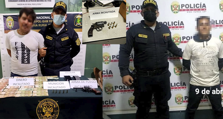  Ministerio Público obtuvo dos prisiones preventivas por tenencia ilegal de armas de fuego en Bellavista y Nueva Cajamarca