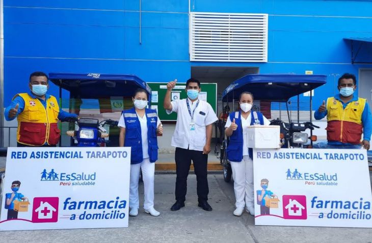 EsSalud Tarapoto inició distribución de medicamentos a domicilio para pacientes crónicos y de Padomi