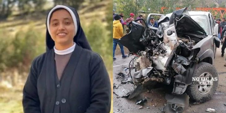  Religiosa Sor Thalía Maritza Tuanama que murió en trágico accidente de tránsito en el Cusco