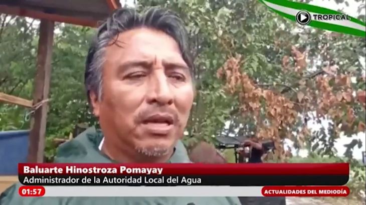  Director de la Autoridad Administrativa del Agua Huallaga, señala que personas que compraron predio en faja marginal del río Cumbaza fueron estafadas