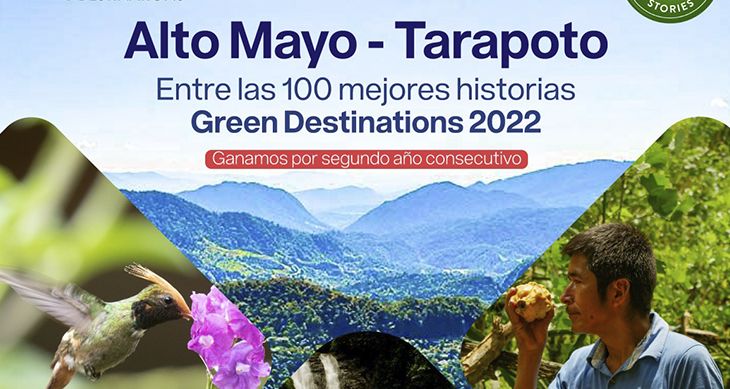  Por segundo año consecutivo el destino Alto Mayo – Tarapoto nominada en la lista de las 100 mejores historias de Green Destinations 2022