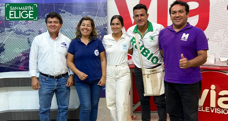 Durante debate de candidatos a la provincia de San Martín solo se presentaron cinco de los ocho postulantes