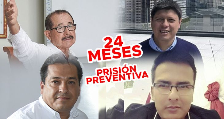  24 meses de prisión preventiva para exgobernador Pedro Bogarín Vargas, su hijo Iván Bogarín, César Panduro y José Aro