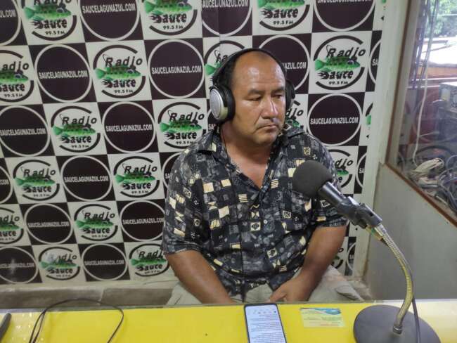  Presidente del Frente de Defensa de Sauce, Rubén García Ushiñahua, recibe llamadas con amenaza de muerte