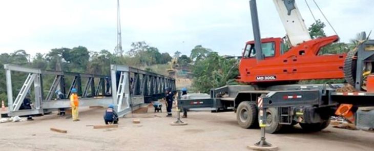  San Martín: Avanza construcción de los desvíos para los puentes Naranjillo y Aguas Claras