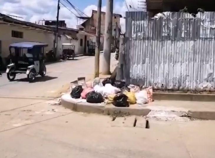  Mal recojo de residuos salidos sigue causando acumulación de basura en las calles de Tarapoto