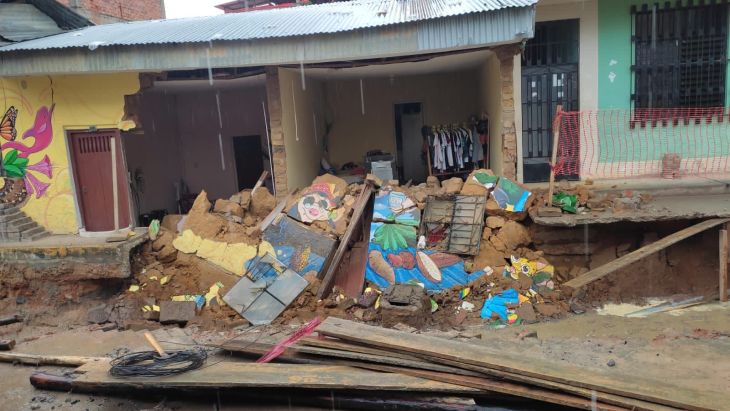  Otra vivienda vuelve a colapsar tras trabajos en el Colector Perú