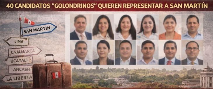  40 Candidatos “Golondrinos” aspiran a representar la región y tres congresistas de san martín buscan la reelección