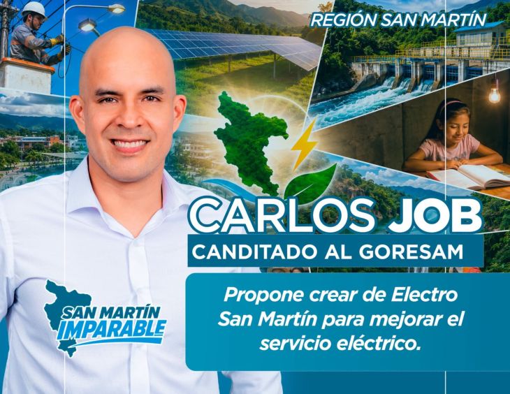  Carlos Job: “Propongo la creación de Electro San Martín para mejorar el servicio eléctrico en nuestra región”
