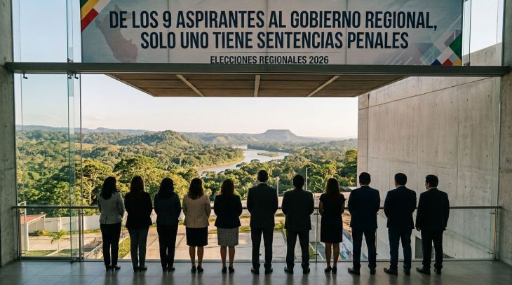  De los 9 aspirantes al Gobierno Regional, solo uno tiene sentencias penales