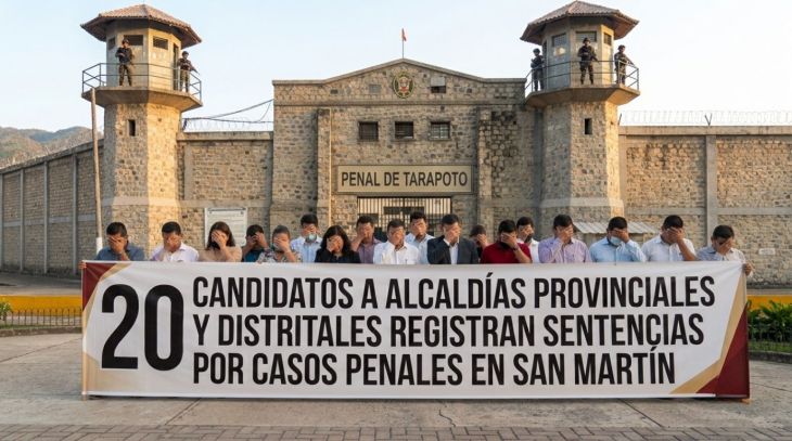  20 candidatos a alcaldías provinciales y distritales registran sentencias por casos penales en San Martín