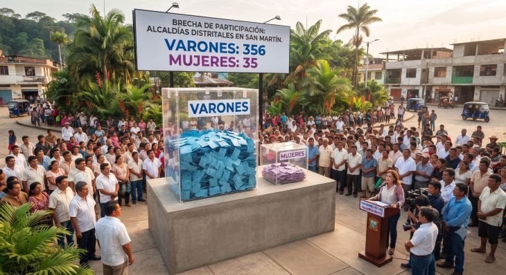  Solo 35 mujeres postulan a alcaldías en San Martín frente a 356 varones