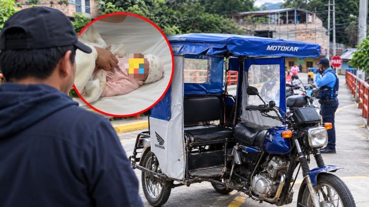  Mototaxista que reportó abandono de bebé en puente Shapaja sería su padre